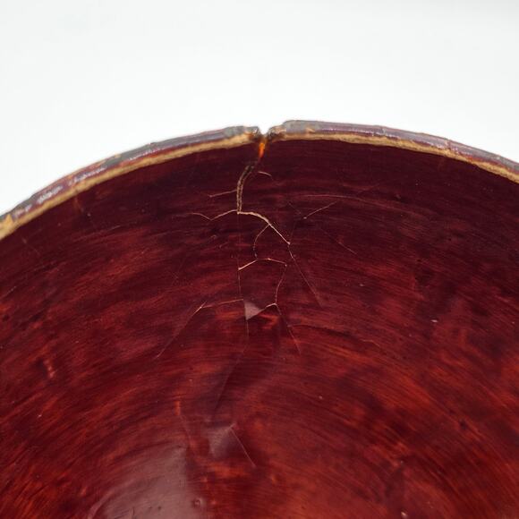 Vintage Japanese Crane String Holder Flying Birds - Hand Painted Round Dispenser - Picture 9 of 10